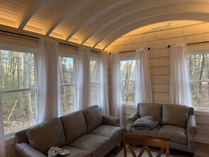 Living area - Backyard Tiny House in the Woods (Tolland)