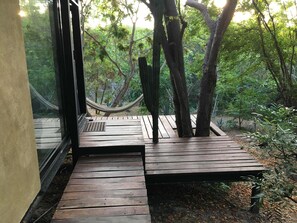 Terrace/patio - Loft, cama Queen, cama individual, cocina completa (Cuatunalco)