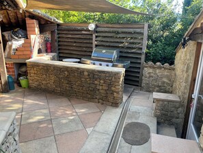Terrace/patio - Atypical cottage with swimming pool in a residential area with breathtaking views (Nyons)