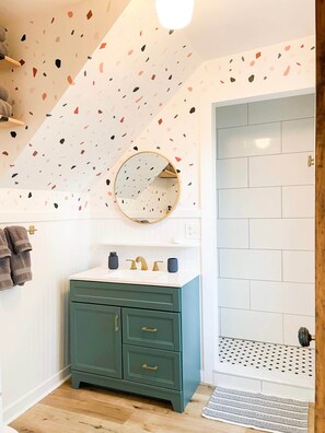 Bathroom - 1876 Winooski Getaway: Modern 2BR Victorian (Winooski)