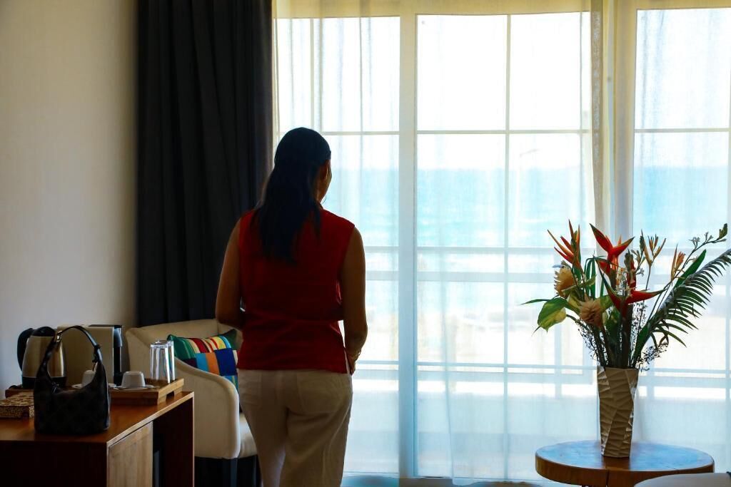 Deluxe-Zimmer, Balkon, Strandblick