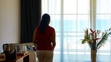 Deluxe-Zimmer, Balkon, Strandblick