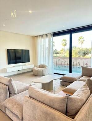 Living area - Sumptuous villa Mysk estate amizmiz road Marrakech (Marrakech)