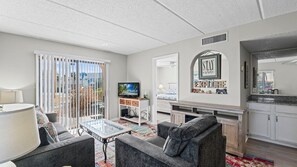 TV, offices - First-Floor Poolside 2BR/2BA Condo with Hot Tub & Beach Access at St. Augustine Ocean & Racquet (St. Augustine)