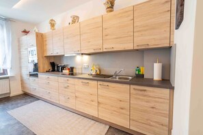 Kühlschrank, Ofen, Herdplatte, Geschirrspüler