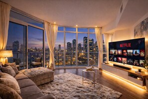 Suite, Lake View | Living area - Toronto Skyline Suites (Toronto)