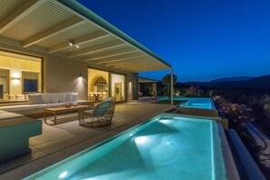 A heated pool - Villa Marat - Four Bedroom Villa, Sleeps 8 (Astratigos)