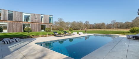 A heated pool
