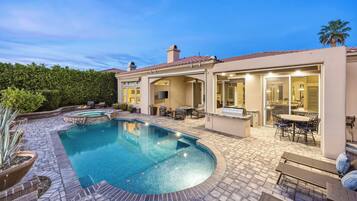 A heated pool