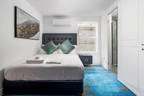 Habitación doble Elite, 1 cama Queen size | Sábanas de algodón egipcio y ropa de cama de alta calidad