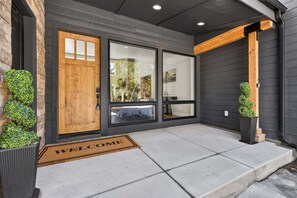 Exterior detail - Ridge House- new home, sleeps 16, quiet neighborhood-, hot tub, trailer parking, pet friendly (McCall)