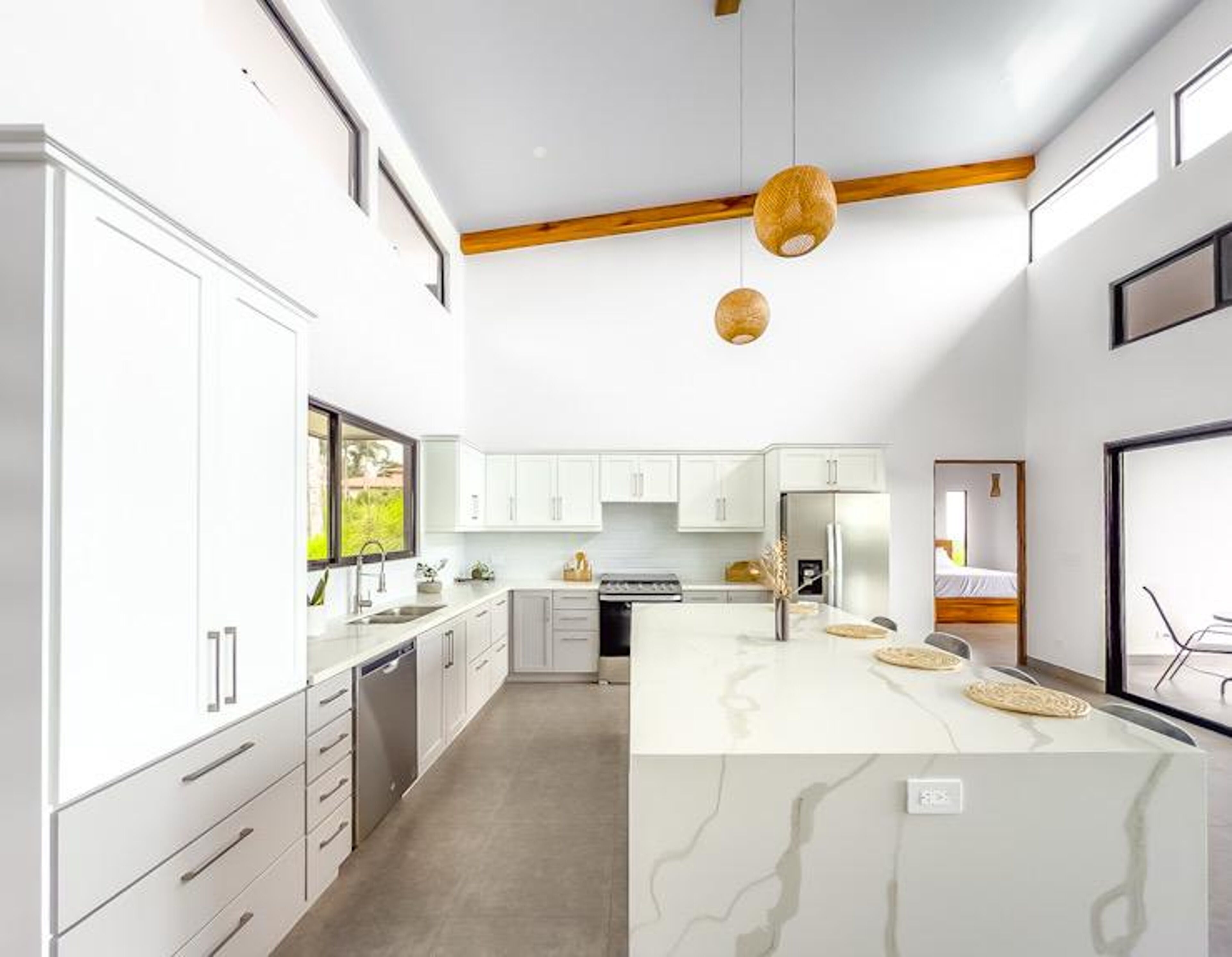 Ferienhaus, 3 Schlafzimmer, eigener Pool, Meerblick | Eigene Küche