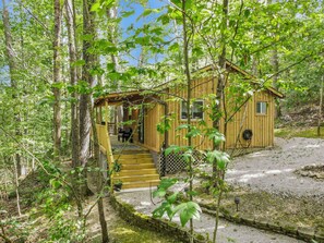 Exterior - Romantic Hocking Hills Cabin Retreat with a Hot Tub (Logan)