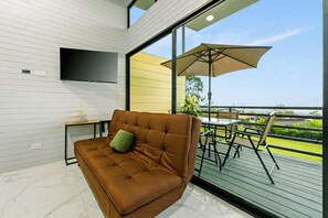 Living area - Honeybee A: Private Jungle Bungalow w/ Resort Pool (La Fortuna)