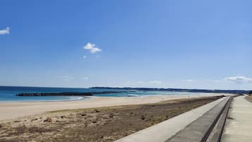 Beach nearby, white sand