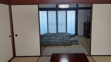 Blackout curtains, iron/ironing board, free WiFi, bed sheets