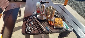 Opções para refeição ao ar livre