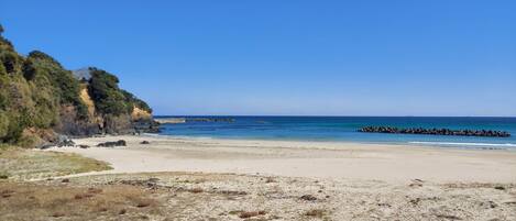 Beach nearby, white sand