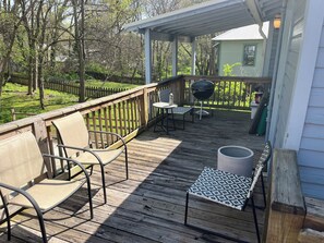 Terrace/patio - 2-bedroom Athens house near downtown and campus (Athens)