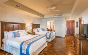 Studio - 2 queensize-sängar - balkong