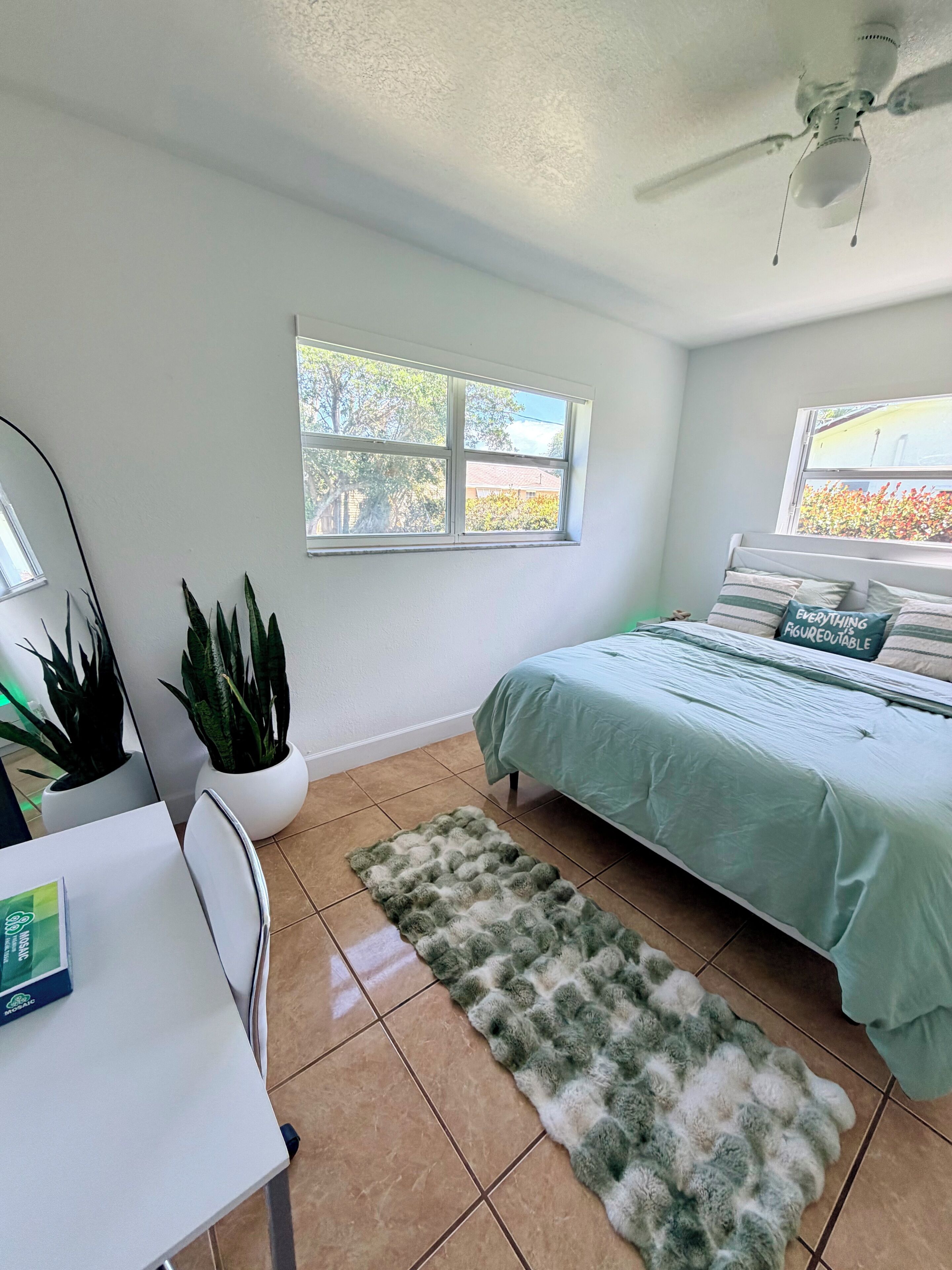 Iron/ironing board, WiFi, bed sheets
