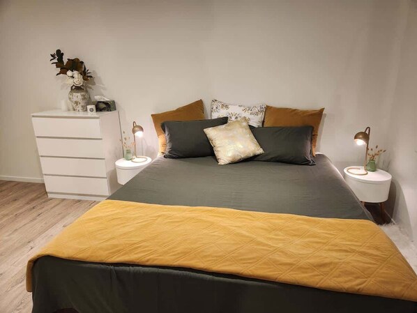 1 Schlafzimmer, kostenloses WLAN, Bettwäsche
