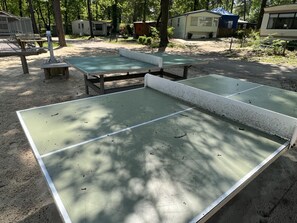 Property grounds - Charming chalet on a campsite with outdoor pool (IJhorst)
