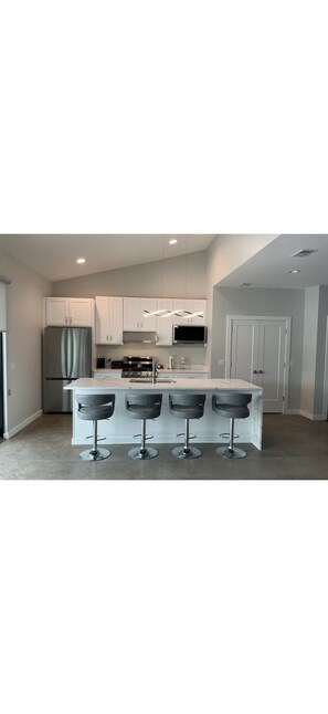 Private kitchen - The Sandpearl - modern dune home,hot tub, fire pit, barbeque, beaches, wineries (Stevensville)