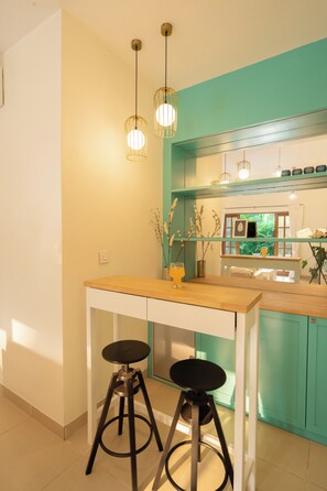 Dining - ELIVAAS  Lumin 4 BHK with Pool in Arpora (Arpora)