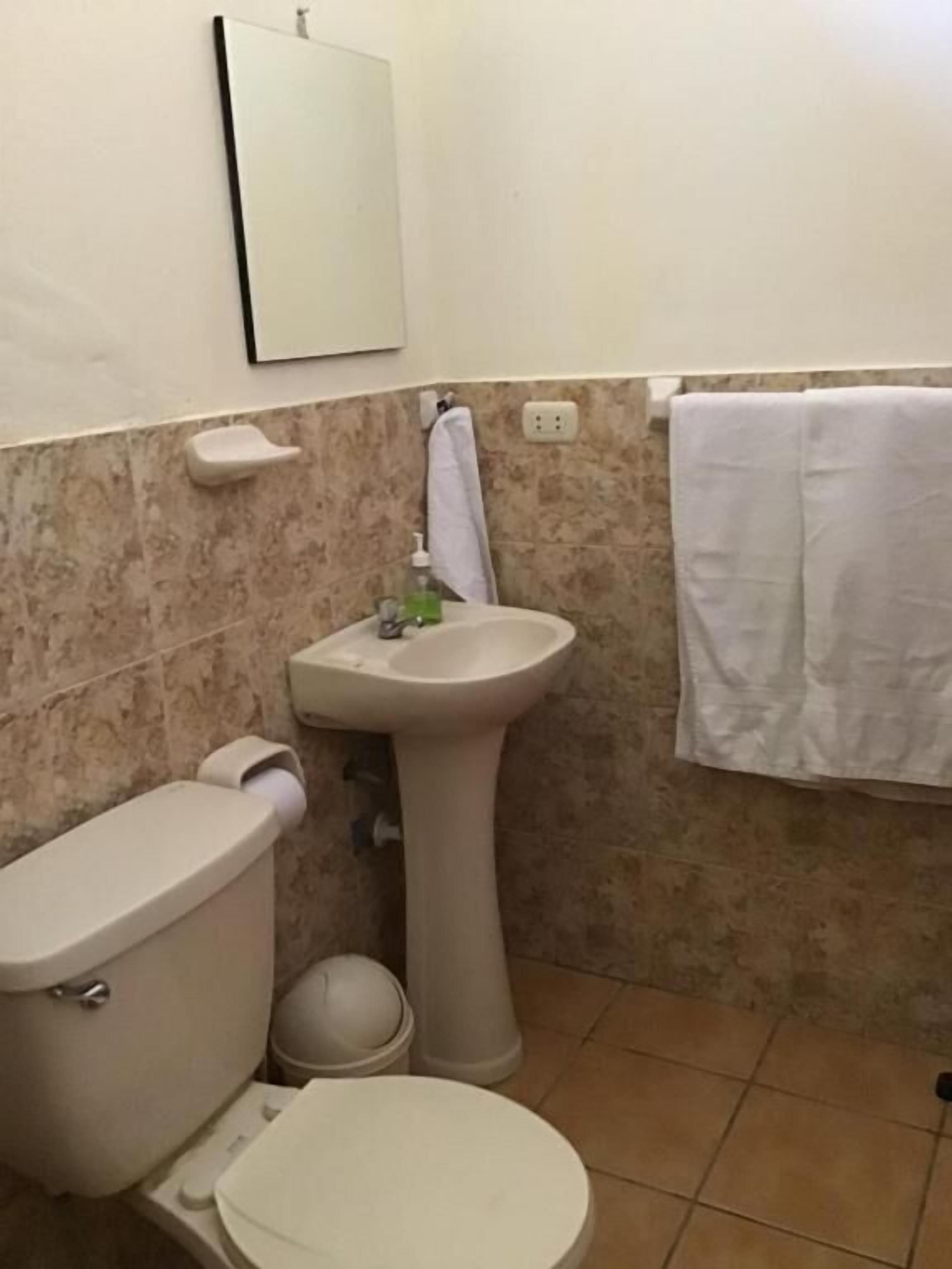 Kamar Triple Standar, pemandangan kebun | Kamar mandi