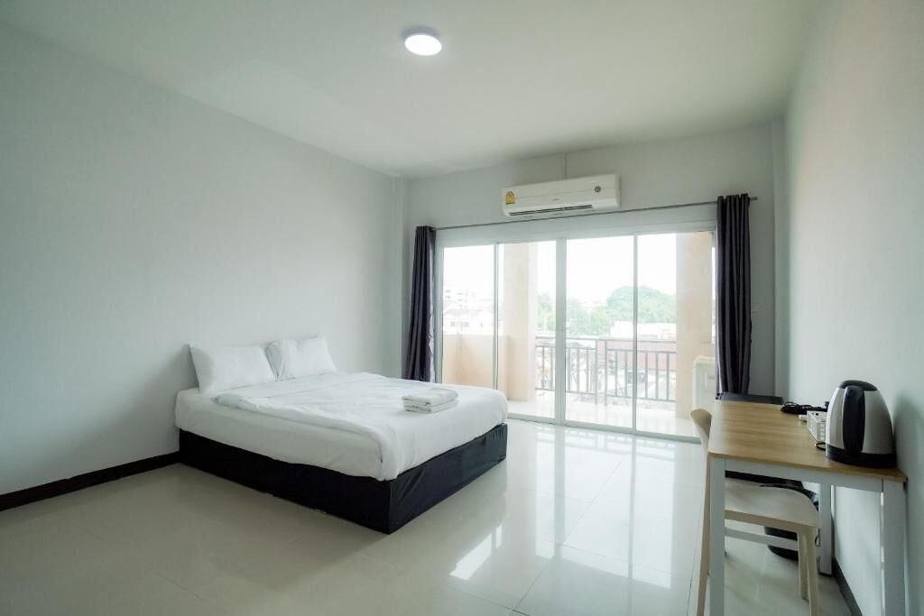 Studio - 1 queensize-säng - balkong