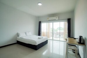 Studio - 1 queensize-säng - balkong