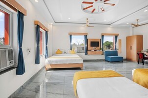 Family Room | Desk, iron/ironing board