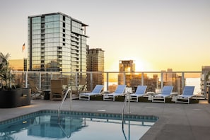 Pool - Multi-Room Booking in Walkable Little Italy | Resort Pool + Sky Deck | Ancora (San Diego)