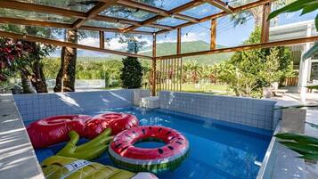 Comfort Cabin, Balcony, Courtyard View | Pool