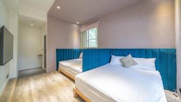 Cabaña Confort, balcón, vista al patio