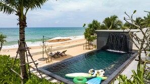Pool - Luxury Beachfront Villa with Sea-View Retreat & Pool in Natai (Khok Kloi)