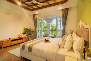 Deluxe-Villa, Balkon, Stadtblick