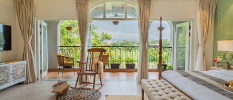 Deluxe-huvila, parveke, kaupunkinäköala