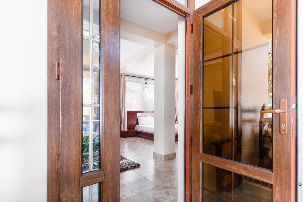 Doppia Deluxe, patio, vista giardino | Interni