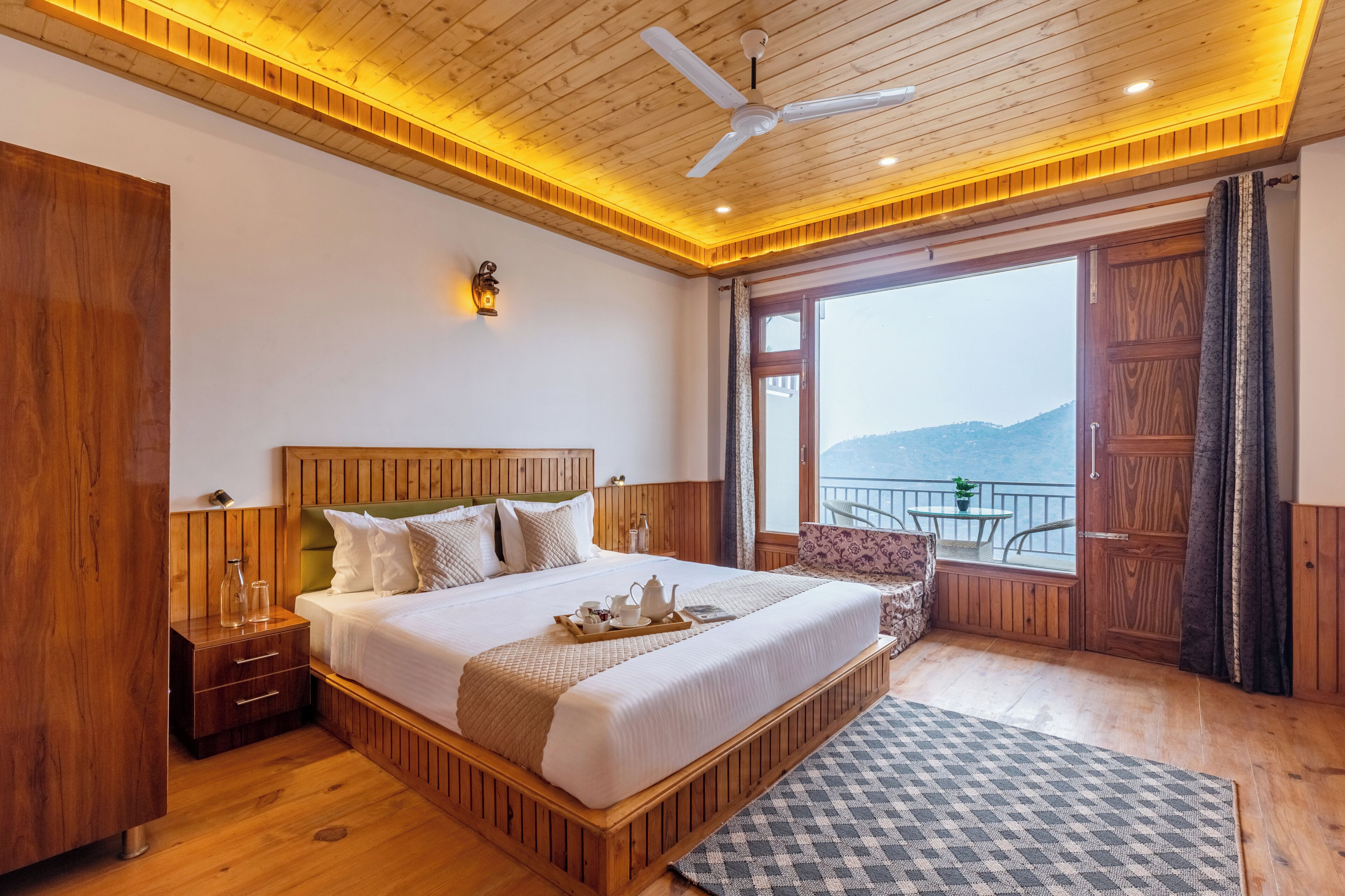 Villa Deluxe, balcon, vue montagne