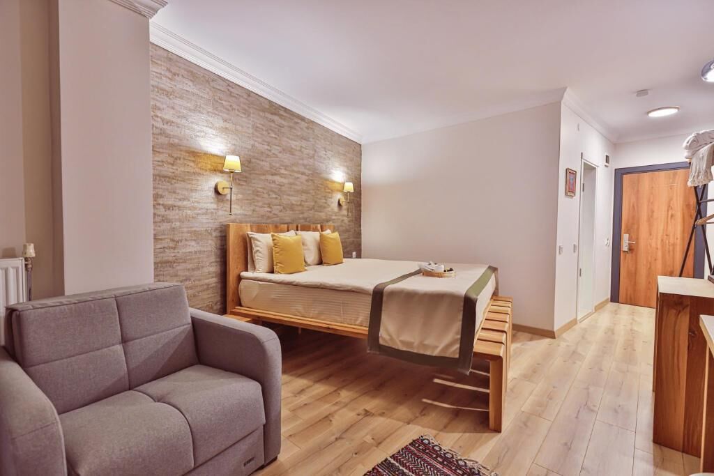 Tweepersoonskamer, uitzicht op zee