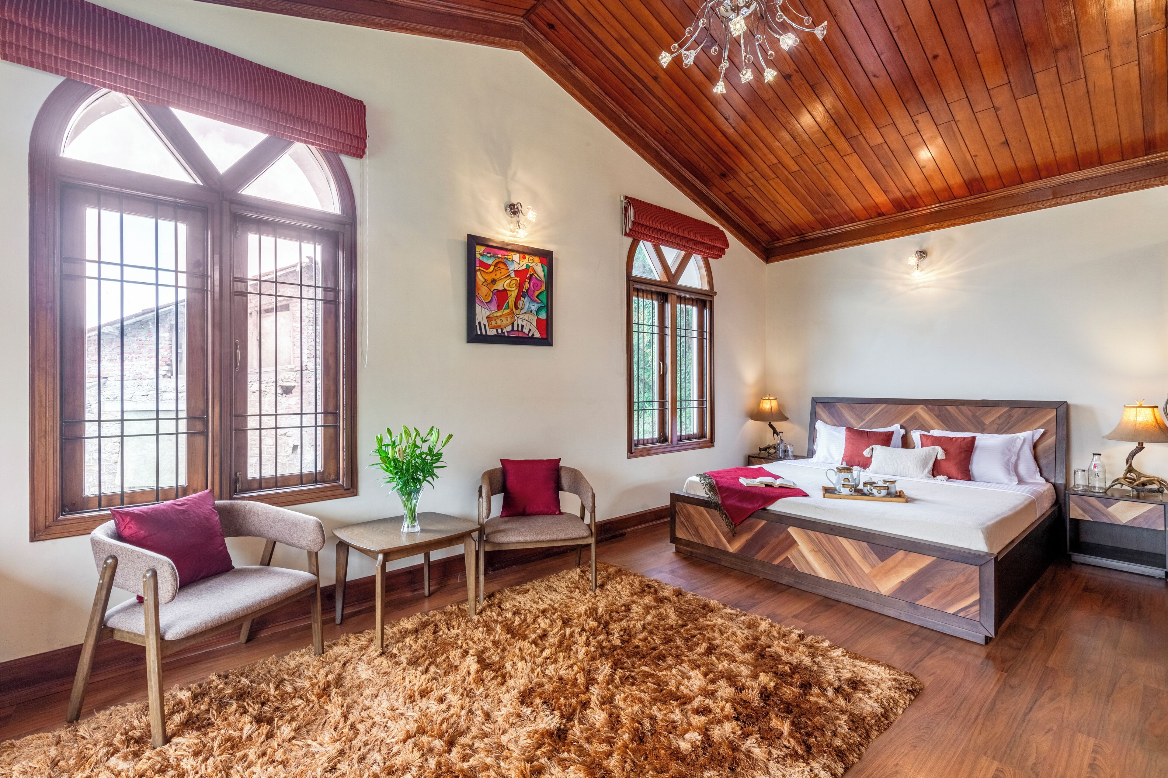 Deluxe Villa, Balcony, Mountain View | Iron/ironing board, free WiFi