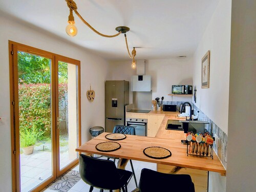 Écrin paisible 51m² avec 2 terrasses & vélos sur le Bassin