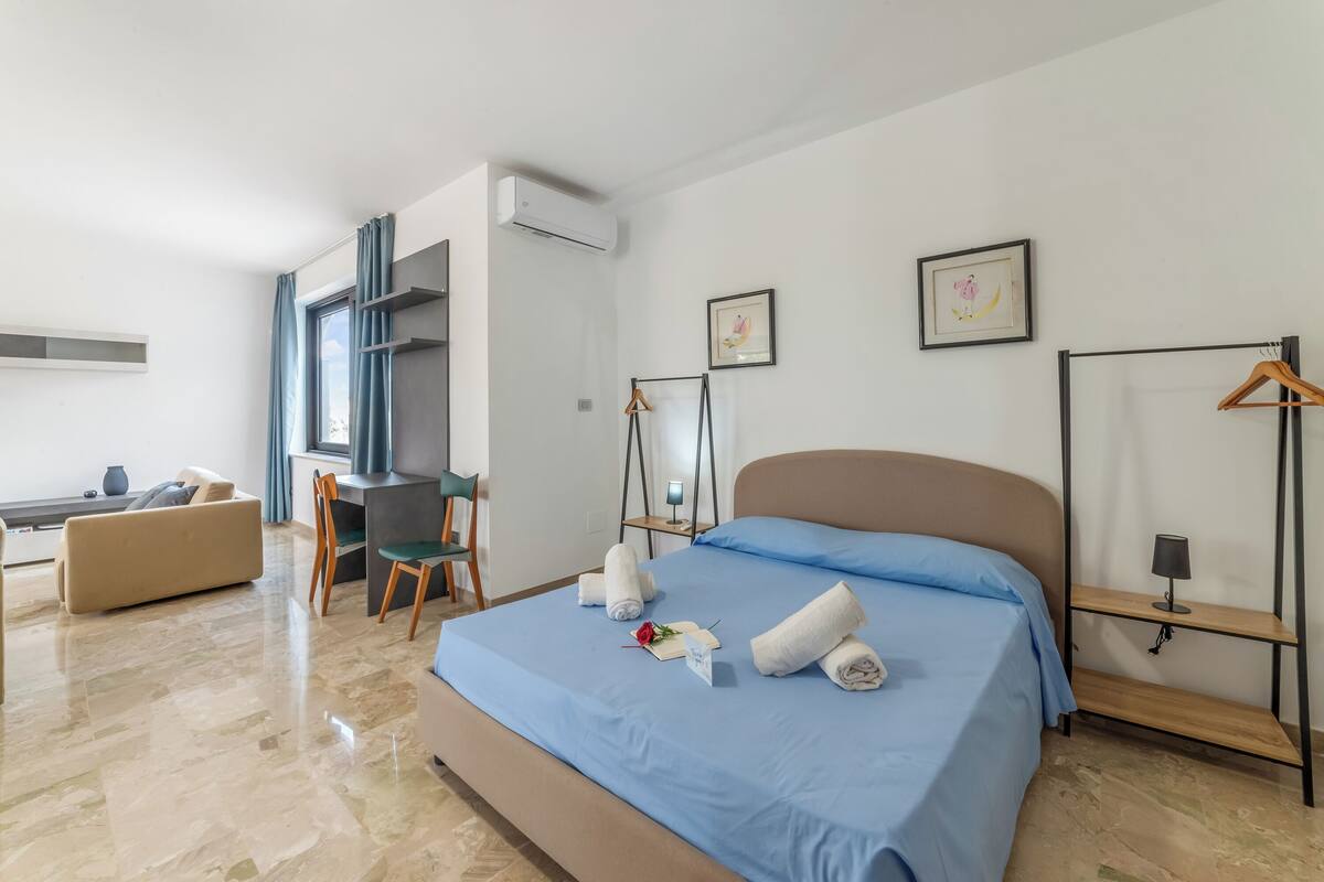 Studio – standard, aircondition (VillaMar Salento Room 3 With Pool) | 3 soverom og wi-fi