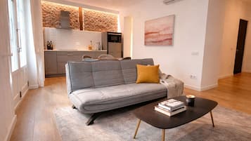 Appartement Panoramique | Coin séjour | Télévision à écran plat