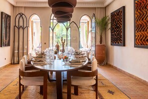 Dining - Villa Kanza with heated pool - My Rental Homes (Marrakesh)
