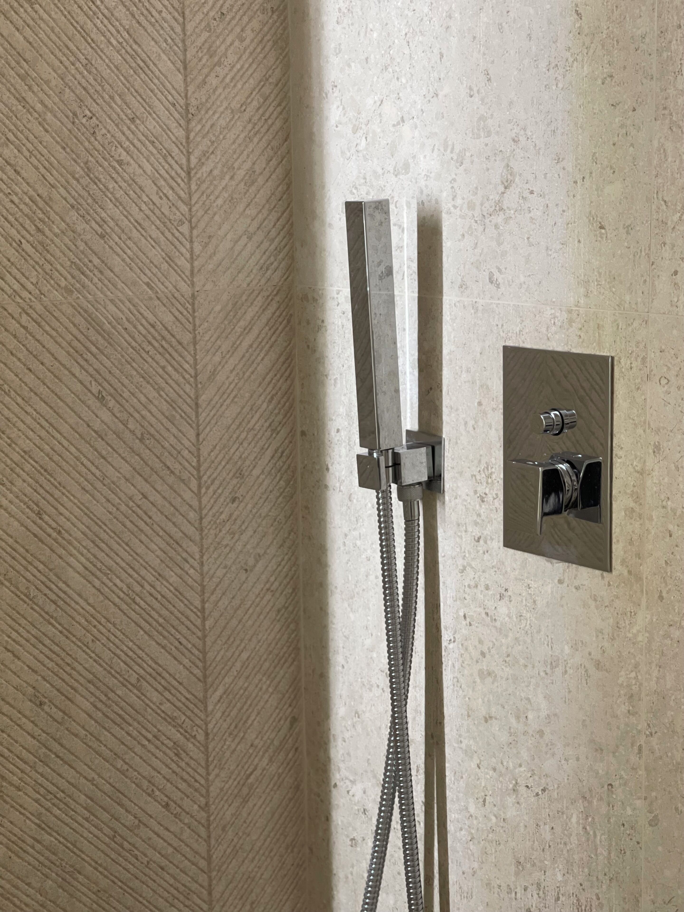 Superior Studio Suite, City View | Bathroom | Shower, hair dryer, towels, soap
