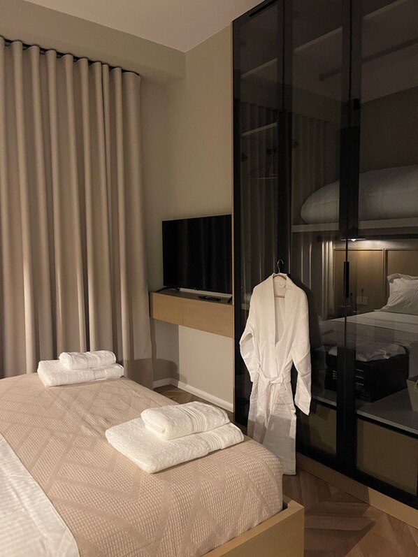 Superior-Apartment, Balkon, Stadtblick