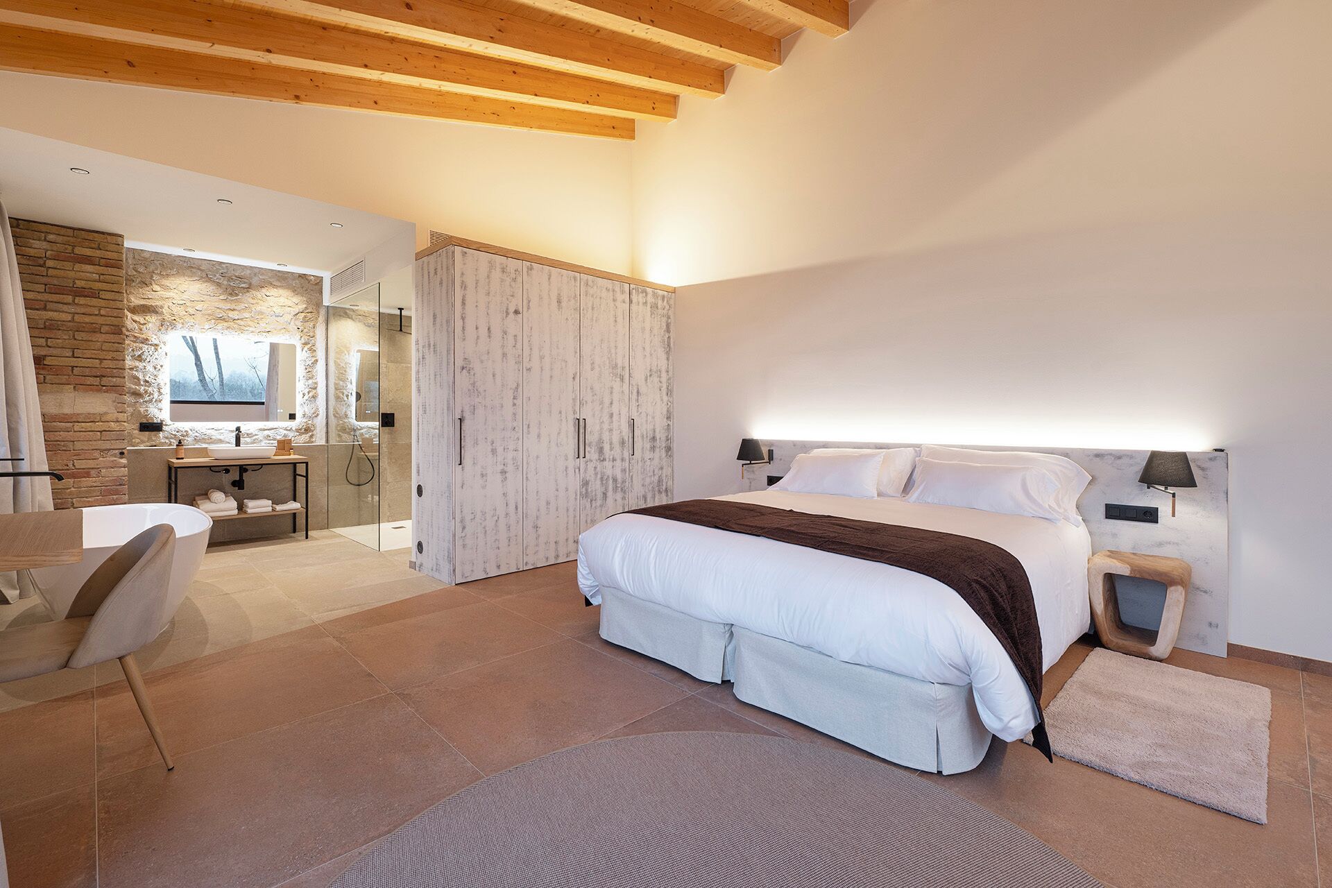 Suite, patio, pemandangan gunung